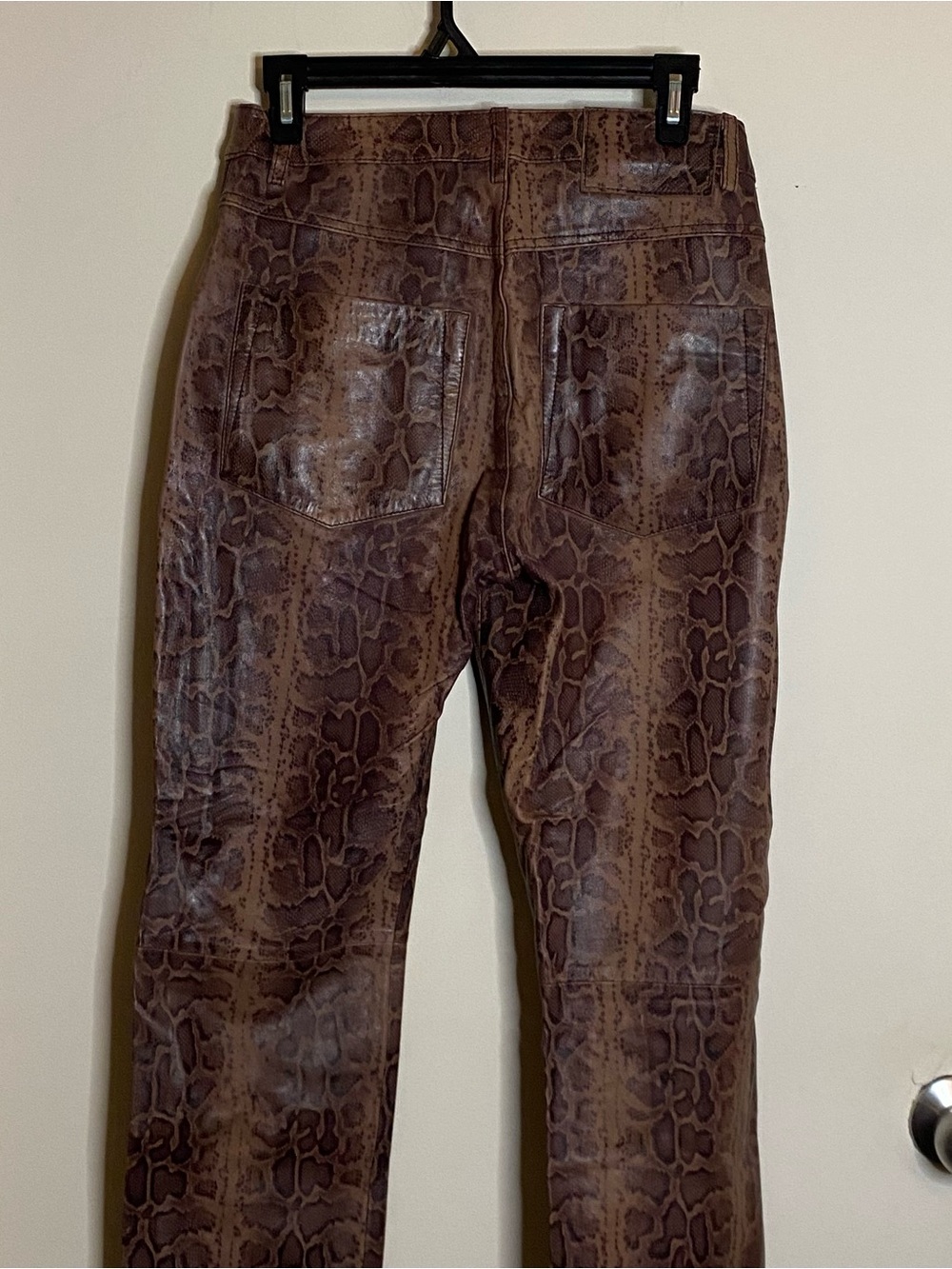 One Teaspoon Python Snakeskin Leather Pant - Picture 8 of 14
